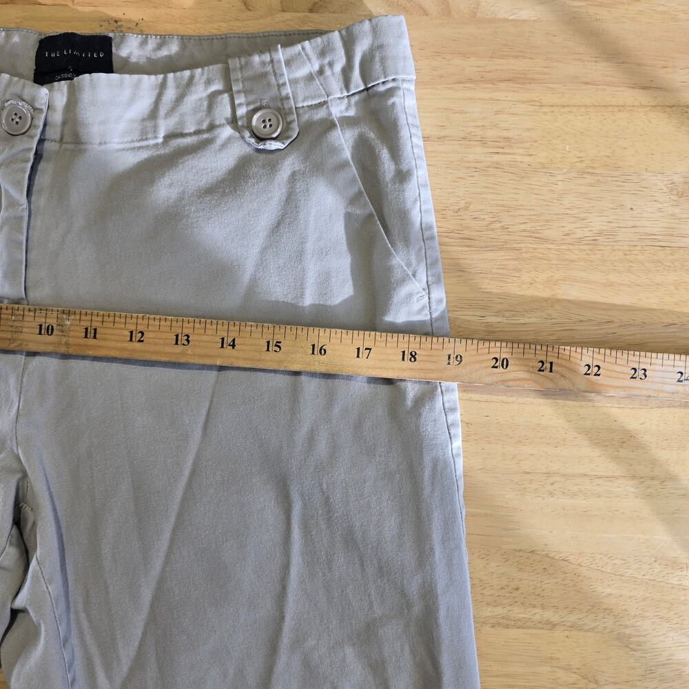 The Limited Cassidy Fit Khaki Capri Pants Womens Size 8 - Picture 6 of 8